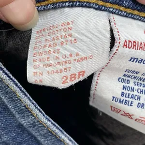 Adriano Goldschmied The Damsel Jeans Womens 28R Blue Denim Straight‎ Made In USA thumbnail 10