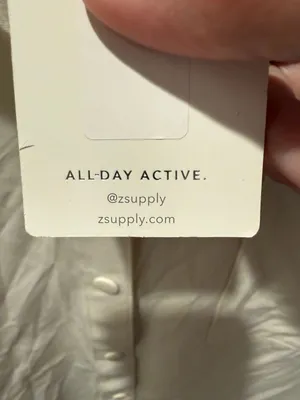 Z Supply Active Game Match Nylon Shirt Size L Cream thumbnail 5