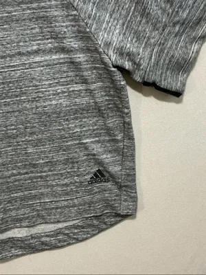 adidas Women's Gray Heather Short Sleeve Athletic Tee thumbnail 3