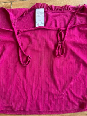 Y2K mulberry silk striped ruffle spaghetti strap tank thumbnail 4