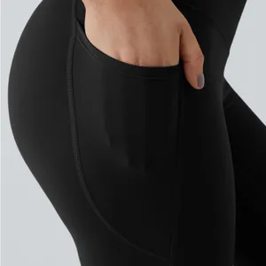 Halara 081HO.- HighWaisted Tummy Control Side Pocket Shaping Training UltraSculpt. 7/8 thumbnail 6