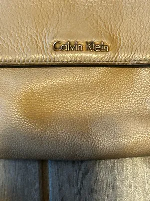 Calvin Klein Cream Leather Crossbody Bag with adjustable strap thumbnail 2