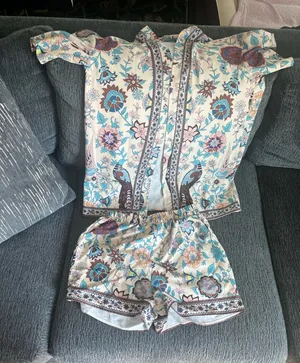 Floral Short Set Shein thumbnail 1
