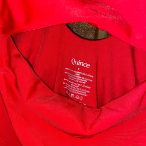 NWT Quince Cherry Red Italian Cut Out One-Piece Swimsuit Women's Size Small thumbnail 6