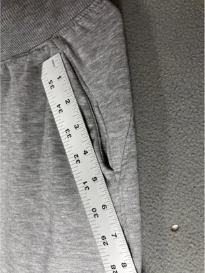 Jogger Sweatpants Women’s Gray Heather Drawstring Lounge Athletic Pants Size S/M thumbnail 5