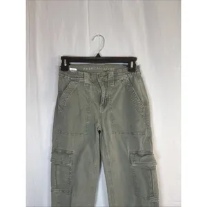 Women’s American Eagle Green Cargo Pants Size 00 Preowned thumbnail 2