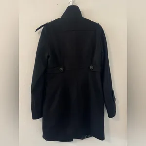 Rudsak Wool Blend Coat Jacket Military Winter Black Size Medium *READ* thumbnail 2