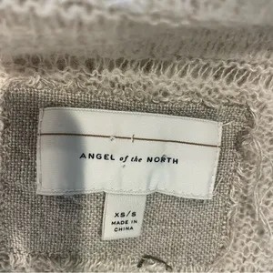 Anthropologie Angel of the North Lua Sweater Duster Vest - Cream Pointelle Knit thumbnail 4