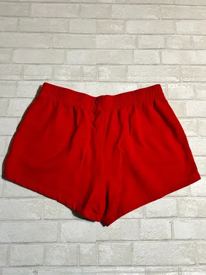 State of Mind Red Athletic Shorts with Bow Accent thumbnail 2