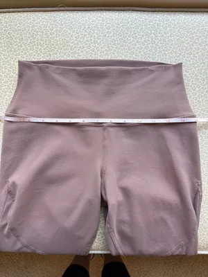 Alo Mauve Cropped Active Leggings with Sheer Panels sz M thumbnail 11