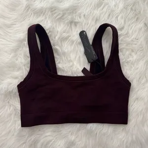 Nike Skims Vintage Seamless Scoop Bra Currant Size Small thumbnail 2
