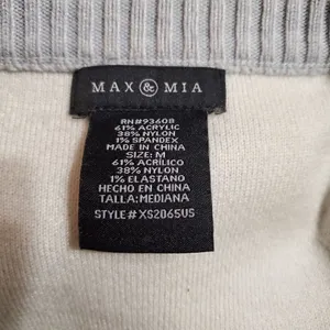 Max & Mia Gray Crew Neck Front Seam Sweater (M) thumbnail 7