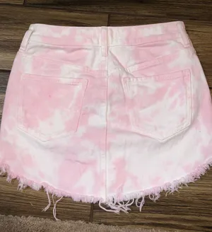 PacSun Pink Tie Dye Jean Skirt thumbnail 2