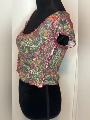 (Natural Life) Floral Nature Blouse: Size Small thumbnail 3