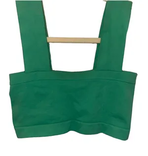 Green Intimately crop top #croptop emerald green, cropped tank, fitted, halter thumbnail 1