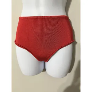 Calle‎ Del Mar Aza Ziegler Red Ribbed Knit Hot Pants Shorts – Size M thumbnail 2
