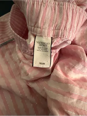 Victoria’s Secret Pink Striped Pajama bottoms Women’s medium thumbnail 4