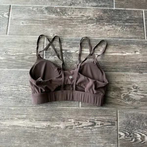 SheIn Glowmode FeatherFit Double-Strap Heart-Shaped Neck Sports Bra Low Impact Yoga thumbnail 2