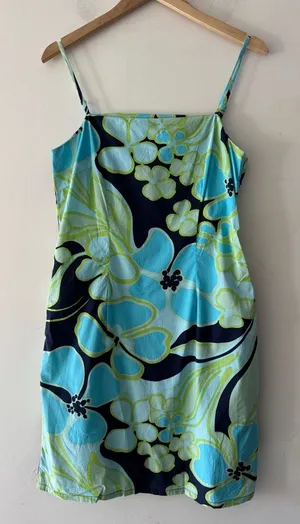 The Limited Stretch‎ Y2K 90’s Vibrant Floral Dress thumbnail 1