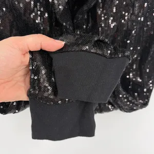 Guess Sequin Joggers Sz Small Y2K Club Mob Wife Disco Indie Holiday McBling thumbnail 6