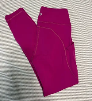 Pink Lululemon Leggings 25" thumbnail 1