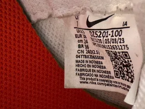 Nike Waffle Debut White Orange Leopard Swoosh DZ5201-100 Womens Size 6.5 thumbnail 6