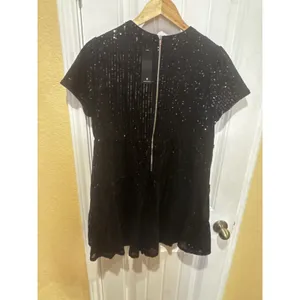 Lulus Women's Black Sequin Mini Dress Size L thumbnail 9