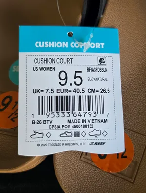 Reef Cushion Court Black flip flops 9.5 thumbnail 3