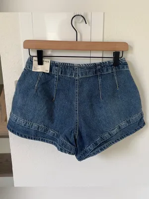 Free People We The Free CRVY Low Ryder Shorts - Quincy Blue - NWT New thumbnail 3