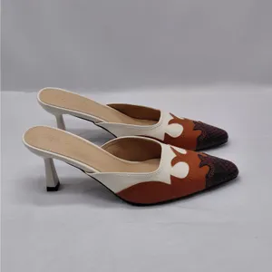 Rylee's Rodeo Western Heels Sz 10 Ivory Brown Pointed Toe Coastal Cowgirl Mules thumbnail 13
