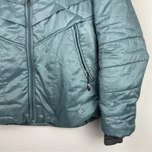 Columbia Kaleidaslope ll Ripstop Omni Heat Jacket Sz Small Metal Blue thumbnail 11