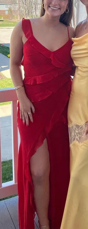 Showpo red maxi dress thumbnail 1