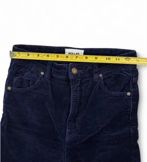 Rolla's womens Navy Eastcoast Flare Corduroy Jeans size 25 US (7 AUS) thumbnail 8
