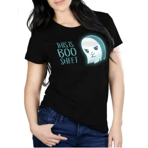 This Is Boo Sheet Graphic Tee Black Size M thumbnail 1
