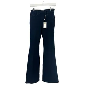 NWT Good American Good Legs Flare‎ Pull On Jeans black sz M thumbnail 4