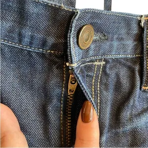 All Saints Spitalfields‎ 10 Micro Mini Denim Jean Skirt Frayed Short Y2K thumbnail 3