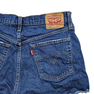 Levis 501 Original Jean Shorts Womens 29 High Rise Distressed Button Fly Denim thumbnail 10