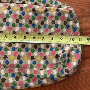 Kavu Canvas Tan Apple Print Shoulder Bag Tote 7x10x3 in thumbnail 5
