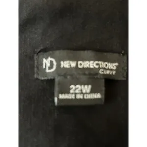 New Directions Curvy Women’s 22W Black Stretch Pull On Capri Pants Plus Size 21” thumbnail 6