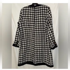 Pomander Place Black White Tweed Bow Mini Dress 2X | NWT Chic Classic thumbnail 6