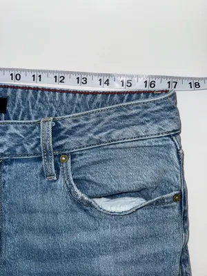 Maurices Edgely High Rise Relaxed Straight Ankle Jeans Light Wash Ripped thumbnail 10