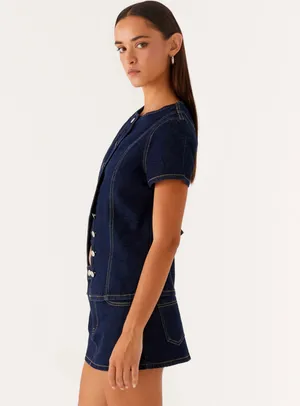 Peppermayo Denim Top thumbnail 6