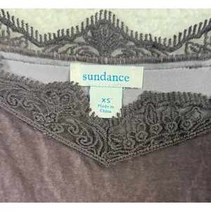 Sundance Camisole Tank Top Womens XS Brown‎ Silk Blend Velvet Lace Trim Y2K thumbnail 3