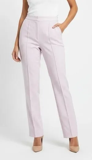 Zara Tailored High‎ Rise Trousers Womens XS Pink Minimalist Chic thumbnail 1