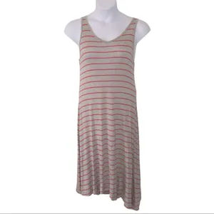 Marc New York Striped Midi Dress L Coastal Resort Travel Capsule Vacation thumbnail 2