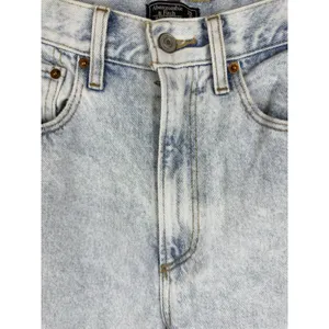 Abercrombie & Fitch Ultra High Rise Crop Wide Leg Jeans Women’s 0R/25 Frayed Hem thumbnail 4