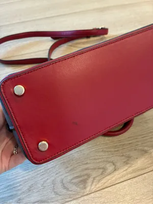 NEW Coach Katy Satchel Signature Canvas Brown Red with Wallet 2558 thumbnail 3
