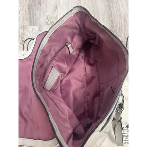 Coach‎ Kristin Off White Leather Flap Shoulder Bag Crossbody Silver Hardware thumbnail 4