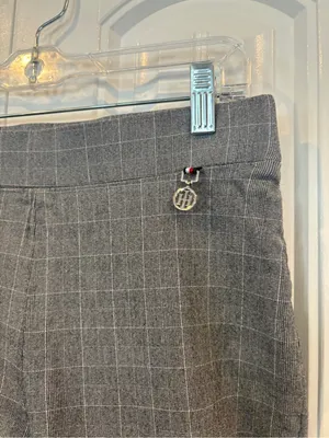 Tommy Hilfiger black plaid pull on dress pants/leggings size 8 thumbnail 5