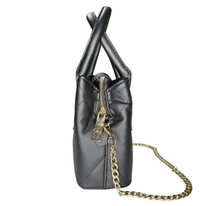Bebe Bag Y2K Quilted Faux‎ Leather Mini Satchel Handbag Purse Small thumbnail 3
